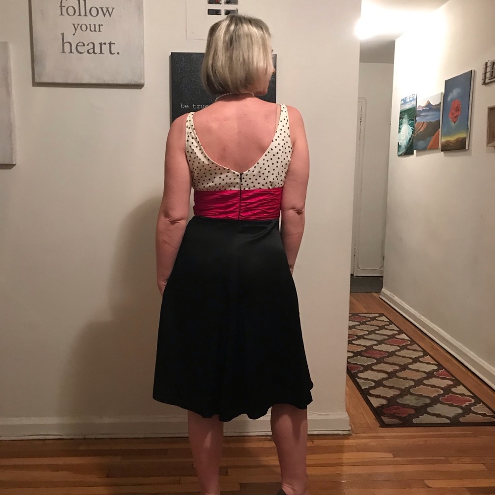 Party summer silk dress - Picture 3 of 4